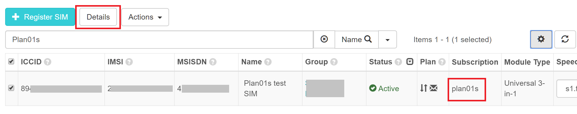 SIM Management Web Console