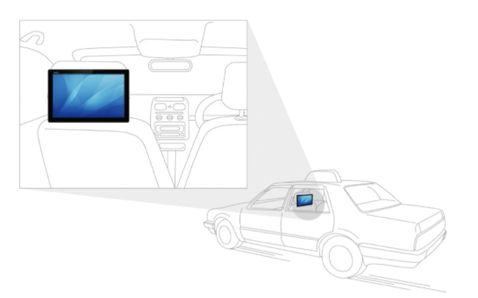 Japan Taxi: in-vehicle advertising platform