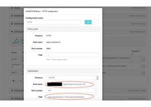 Setting up Endpoint URL in Soracom Beam