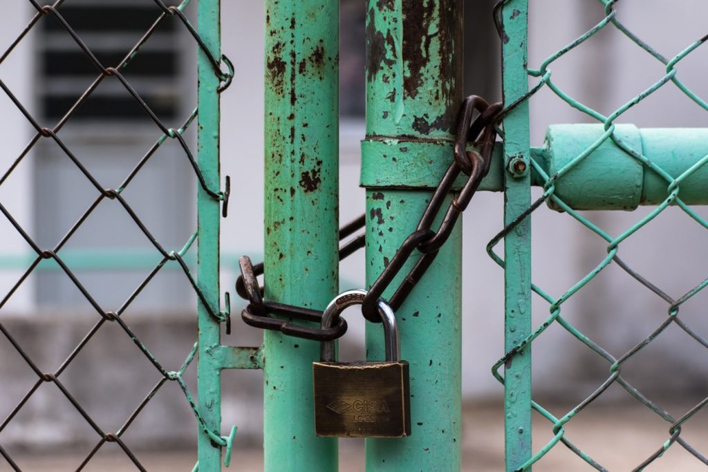 locked-chain-fence