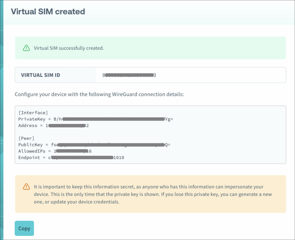 Soracom Arc screen shot, teltonika router walkthrough, wireguard