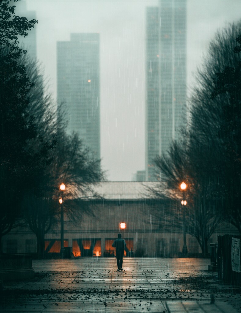 Street lights, city, Photo by Benjamin Suter