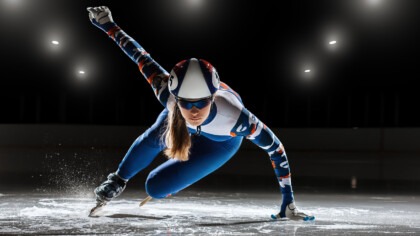 IoT, Athlete, Speed Skating, Olympics, Image from Adobe Stock