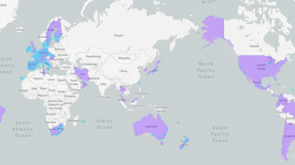 Sigfox Global coverage (April 2018)